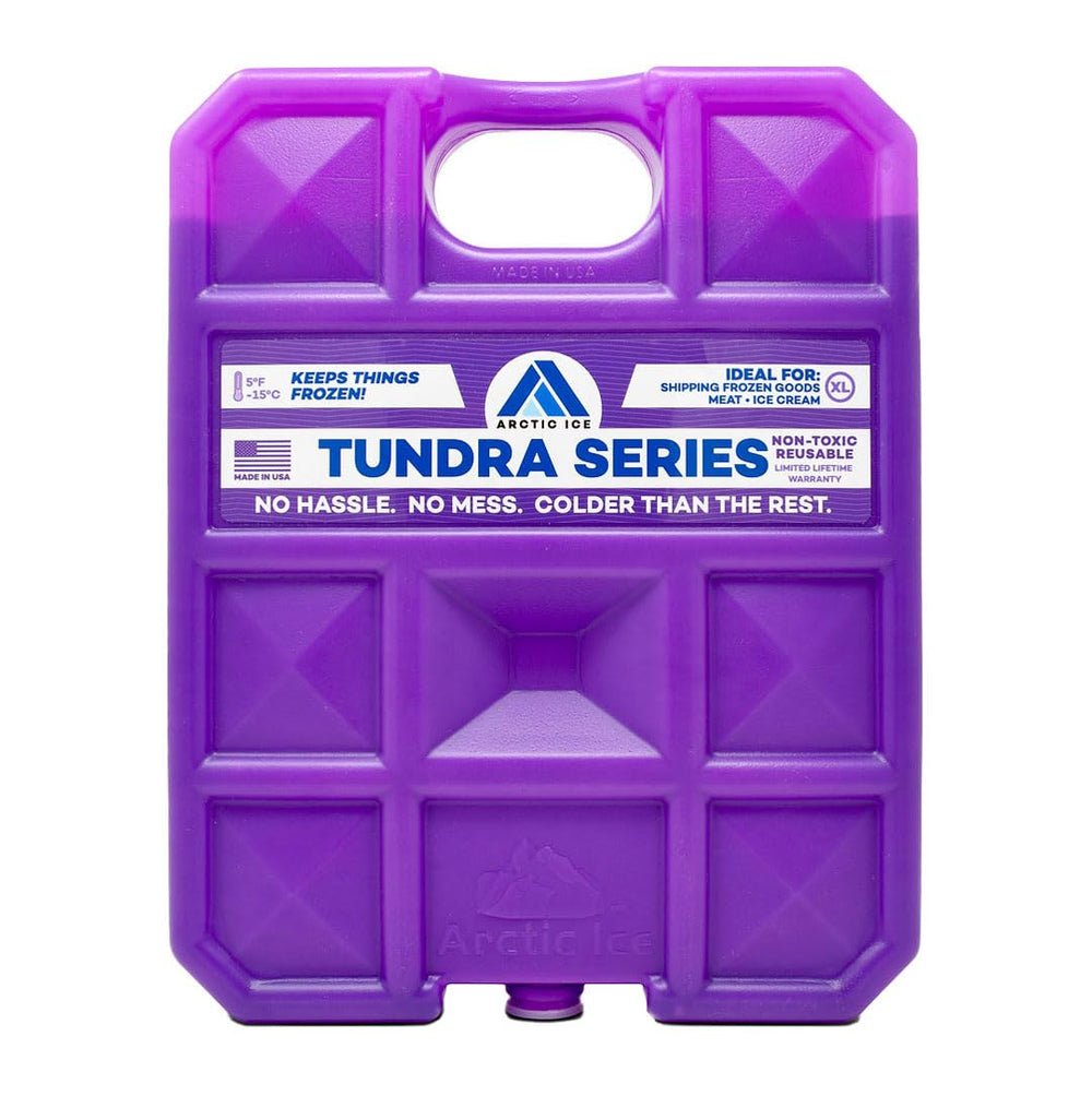 Arctic Ice Tundra Series front view showing size and durable shell protecting contents