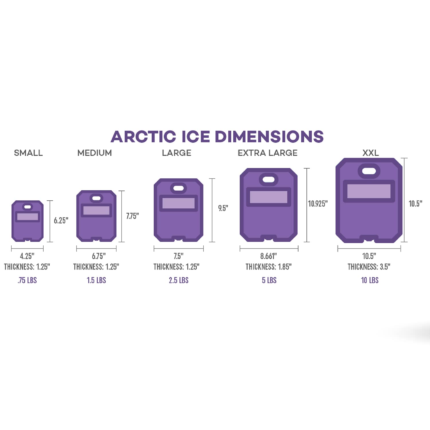 Arctic Ice Tundra Series inside a cooler keeping frozen food dry and colder longer
