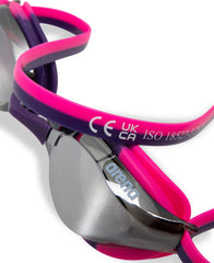 ARENA close-up of mirror and anti-fog coating showing clear, glare-reducing optics
