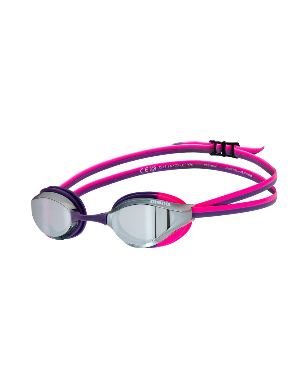 ARENA front view showing small-frame mirrored lenses and sleek design benefit visibility