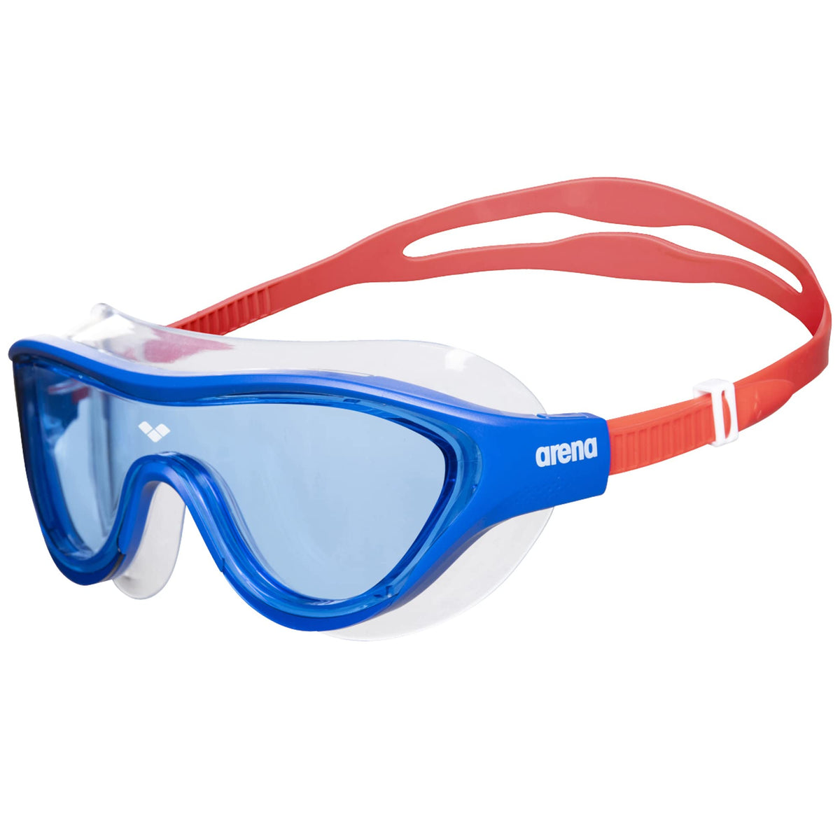 ARENA front view of junior swim mask showing full-face coverage and comfort