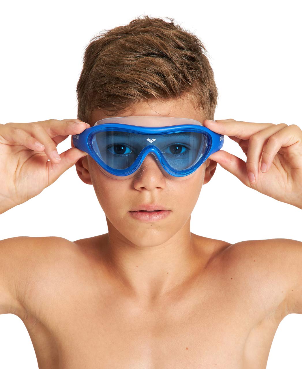 ARENA lens close-up showing anti-fog treated polycarbonate clarity