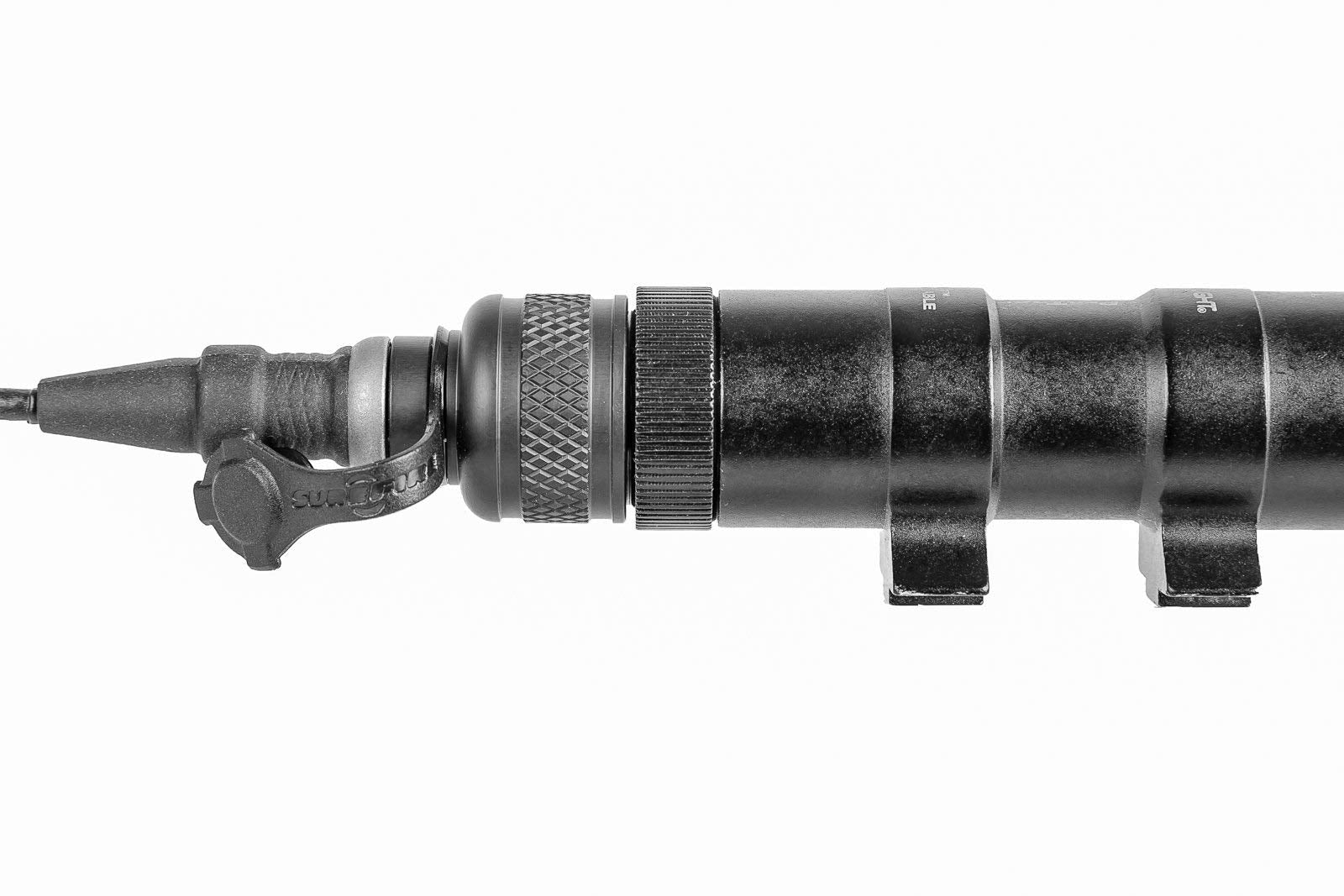 Arisaka adapter installed on Protac rail light demonstrating remote-switch capability