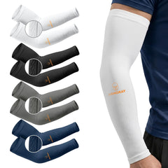 ARMORAY front view of sleeve pair showing fit and color benefits