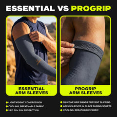 ARMORAY sleeve worn during basketball providing sun protection and grip