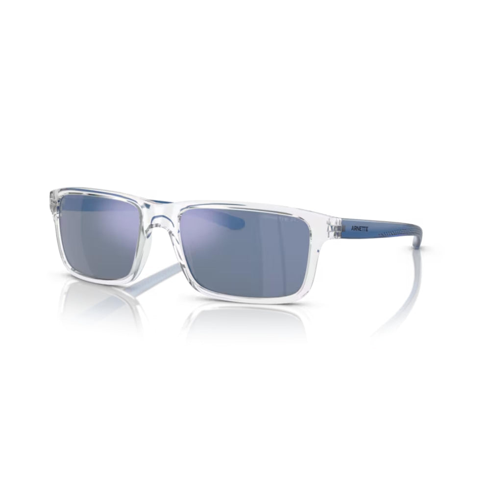 ARNETTE Mwamba front view crystal frame showing shape and style benefit clear fit