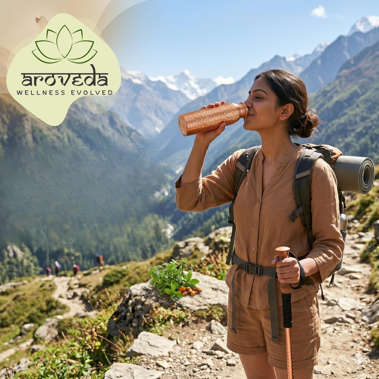AROVEDA cap and silicone ring detail highlighting leak-proof seal and durability