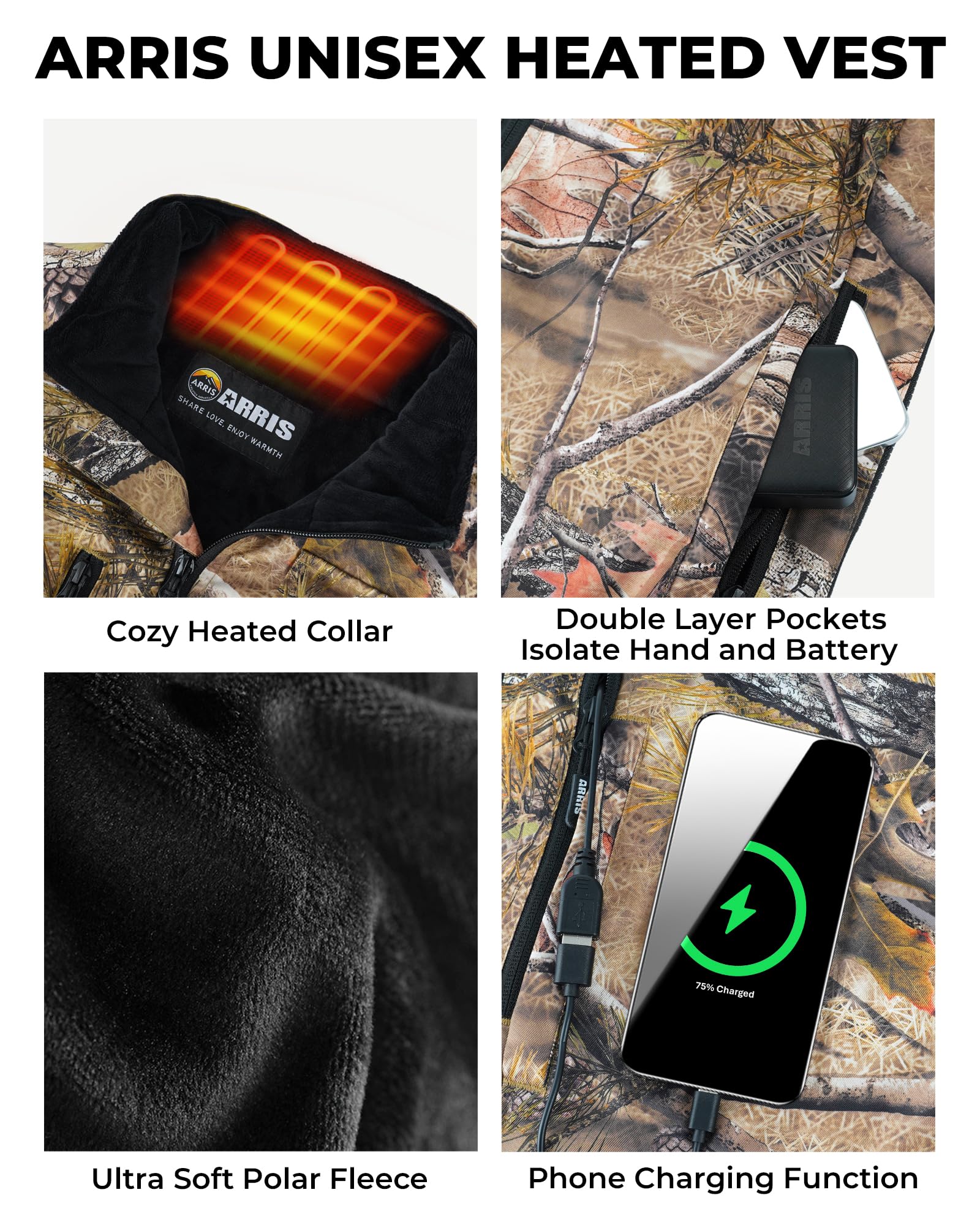 ARRIS vest packed with hunting gear for scale, showing compact carry and versatility