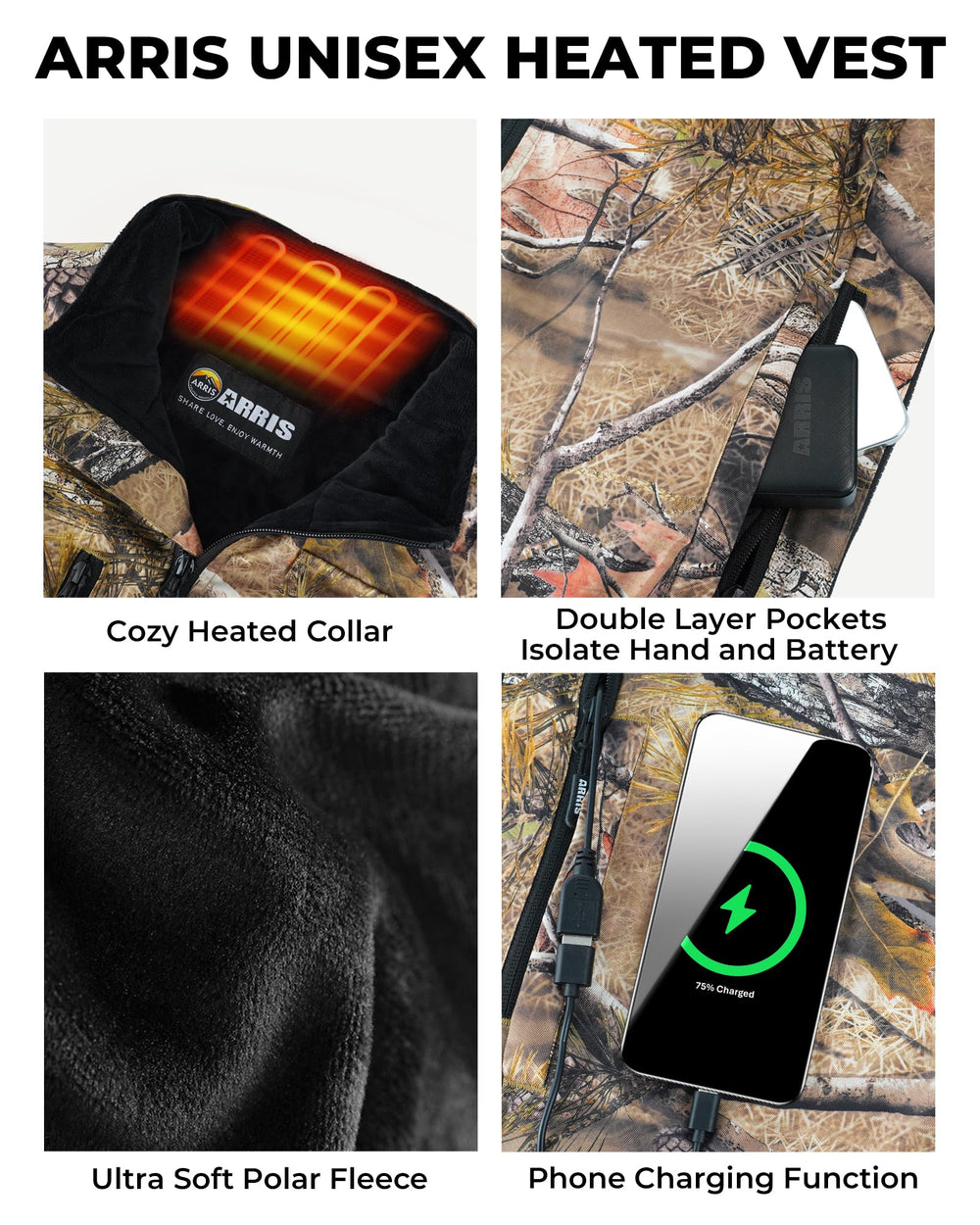 ARRIS vest packed with hunting gear for scale, showing compact carry and versatility