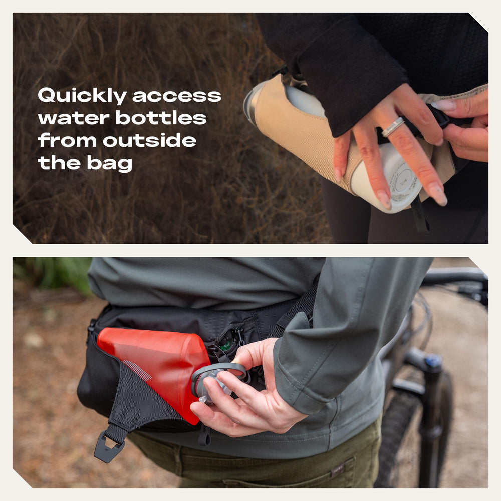 ARTERRA Falcon2L external pocket expanded for quick-access storage benefit