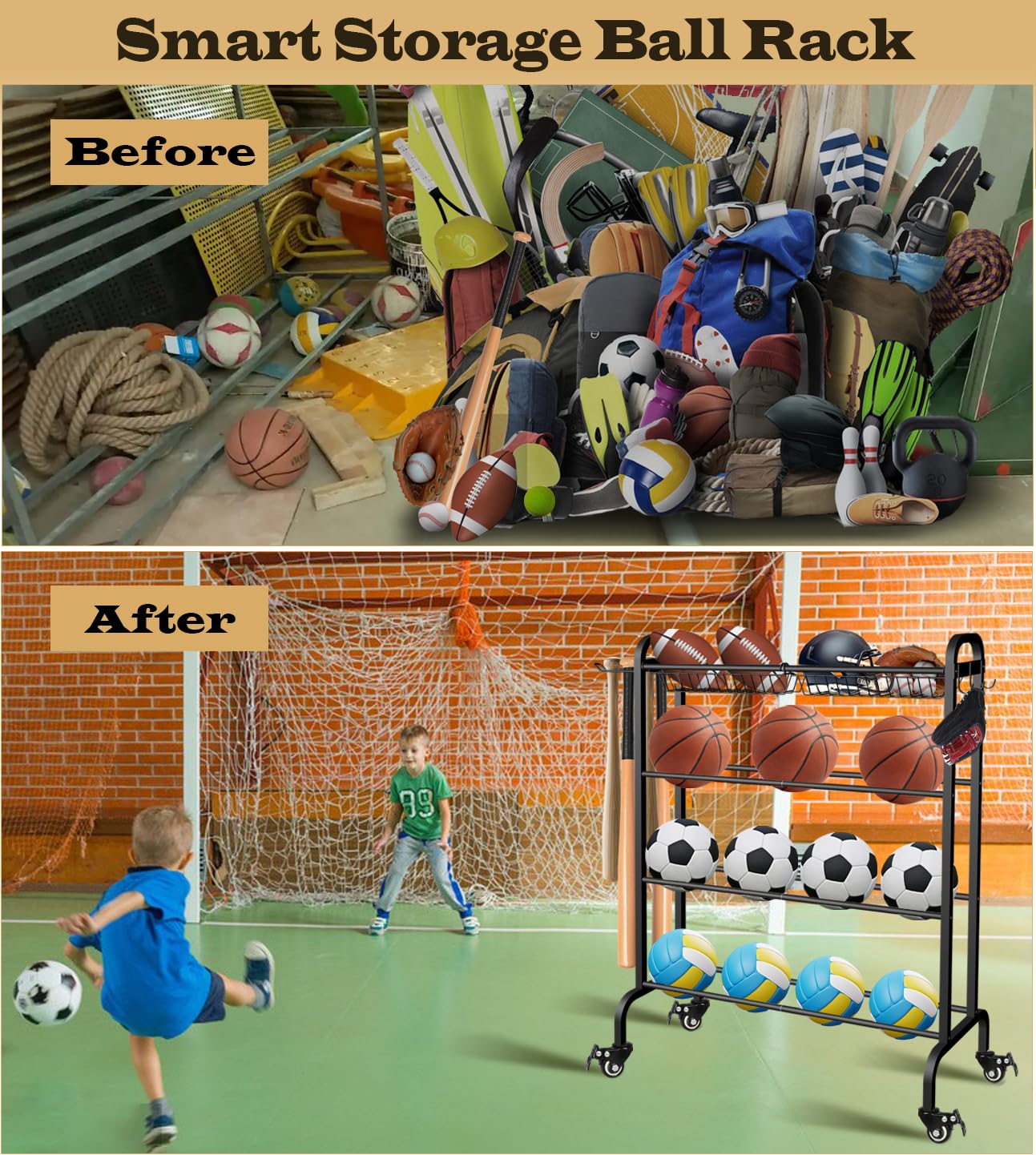 Artibear in gym setting showing scale and quick access benefit for practices