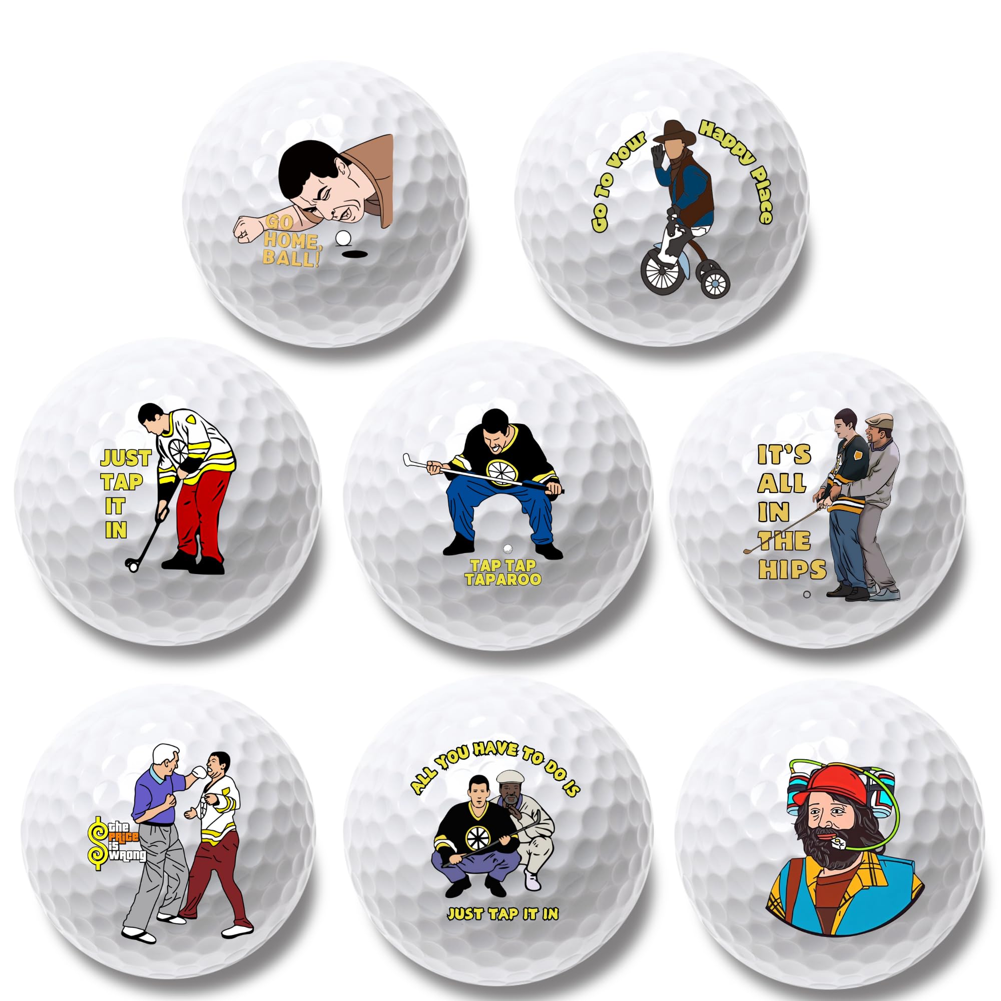 Artpreti front packaging showing eight printed balls and cheerful gift appeal