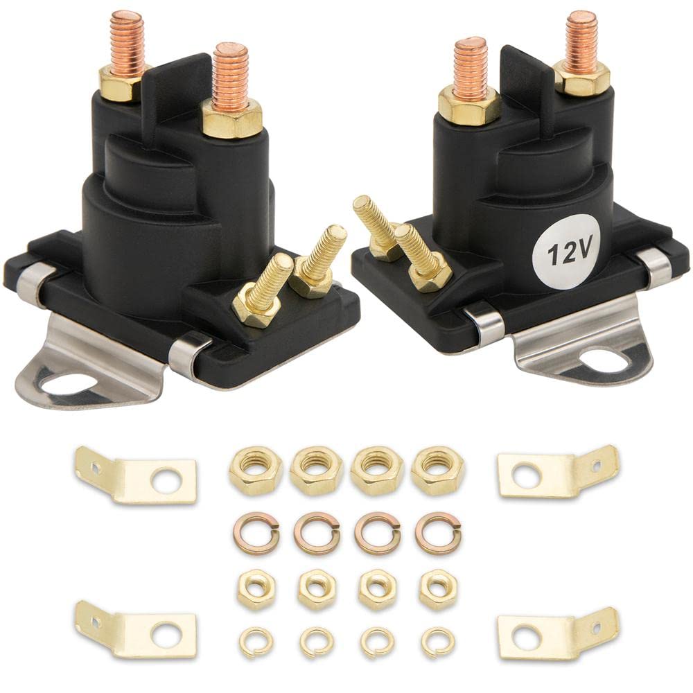 ASDFGHT front view of two solenoids showing threaded terminals and benefits reliability