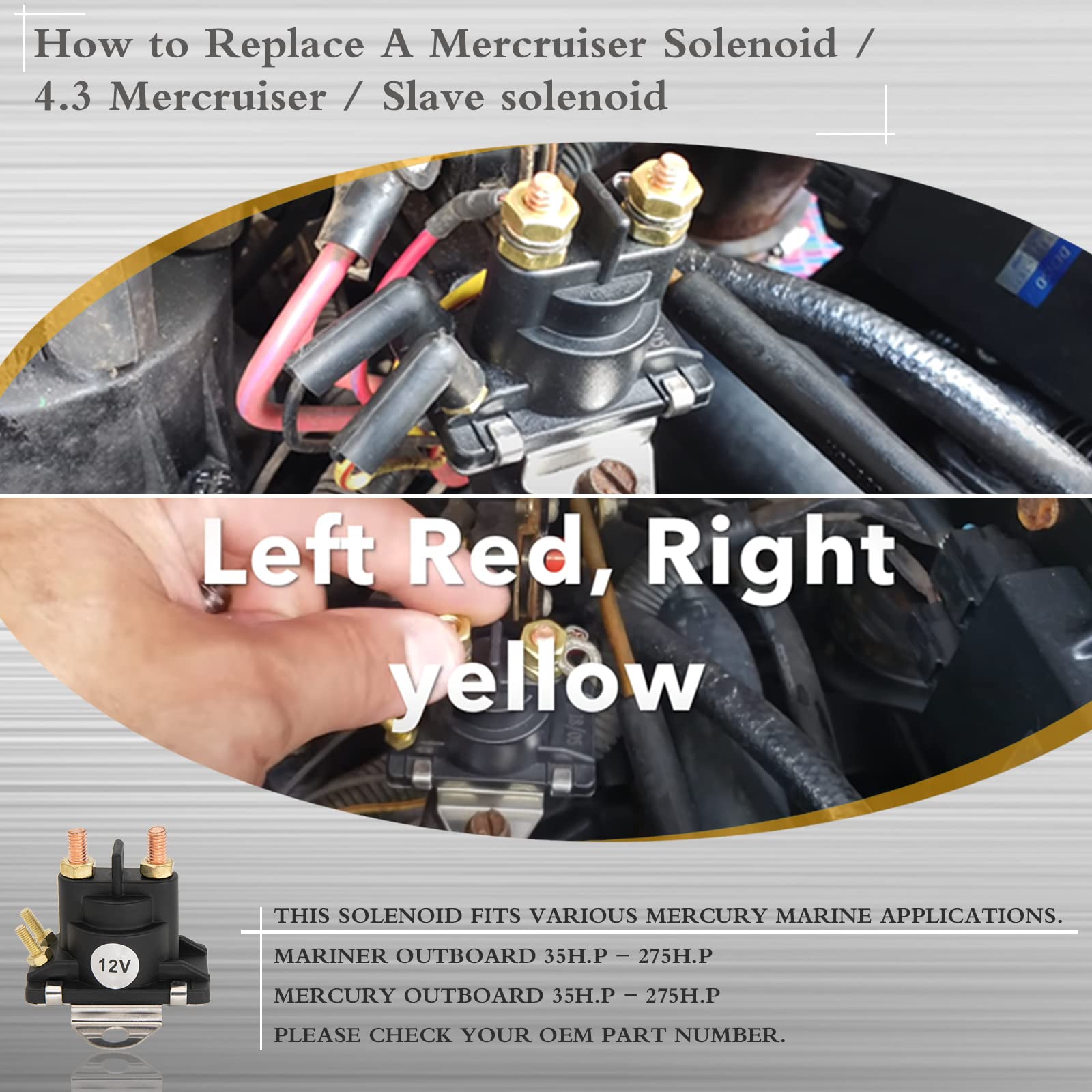 ASDFGHT solenoid installed on outboard demonstrating restored power-trim operation