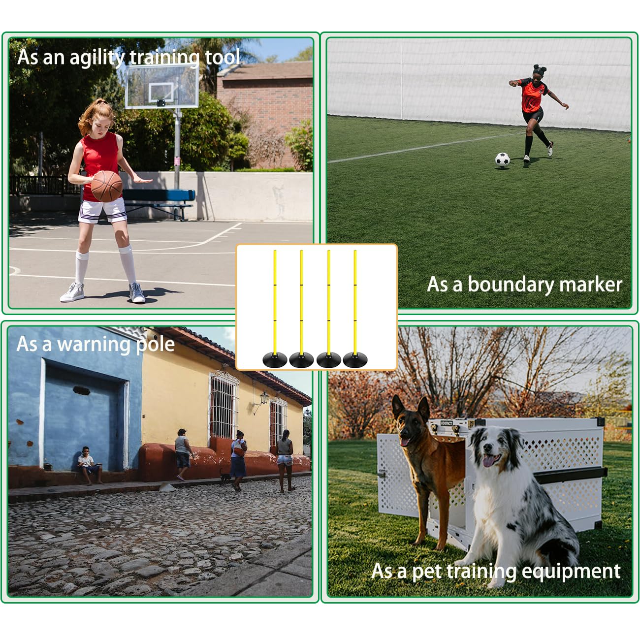 ASENVER backyard training setup portraying portable practice and family use