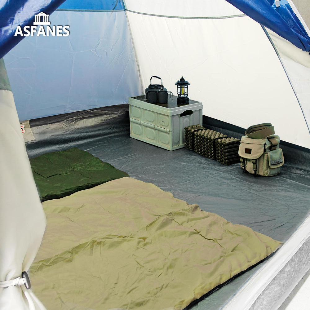 ASFANES tent folded in carry bag for compact transport and easy packing benefit