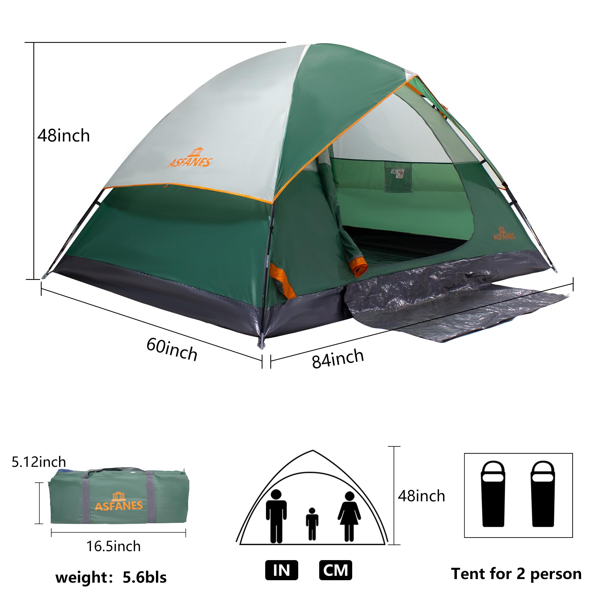 ASFANES rainfly close-up showing waterproof coverage and weather protection benefit