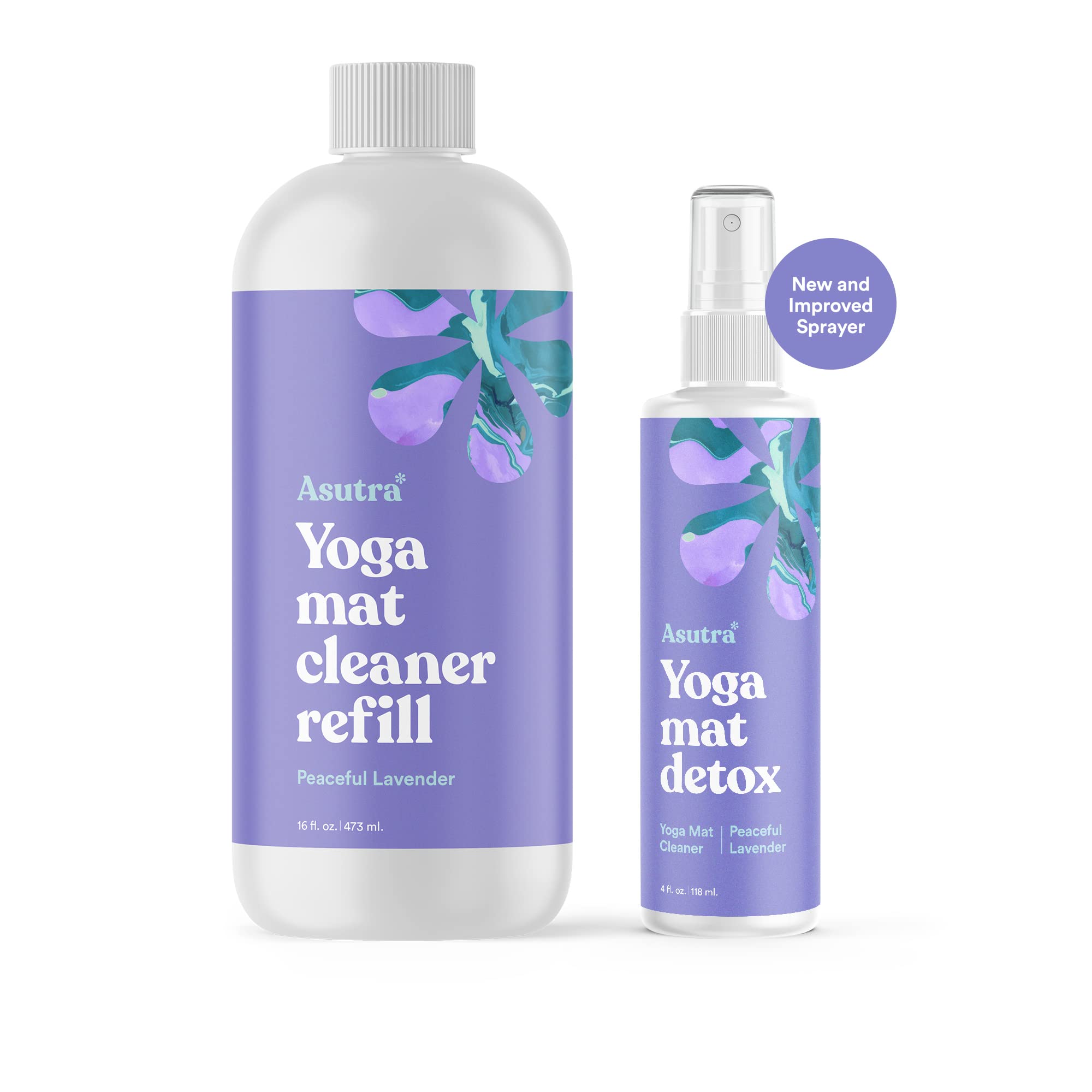 ASUTRA cleaner with mat, block, and straps showing multi-surface use