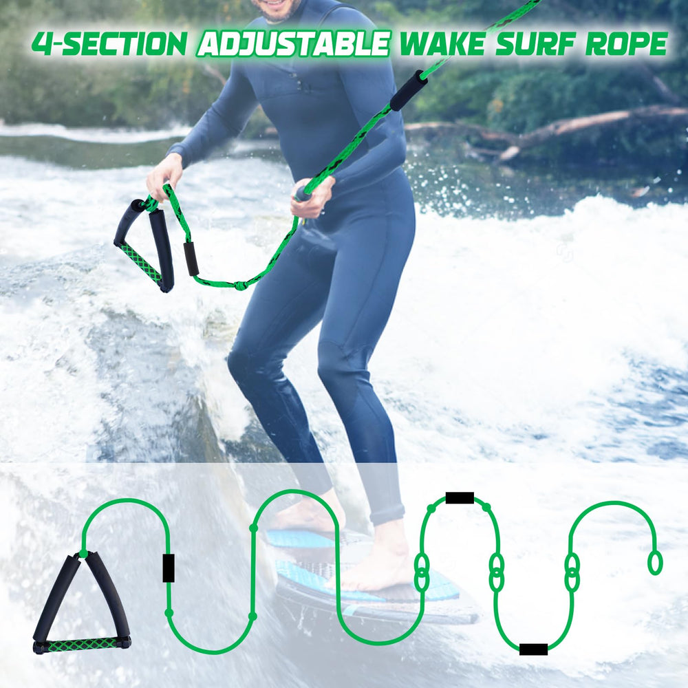 ASVAEVAS rope in use behind boat demonstrating stable tow control