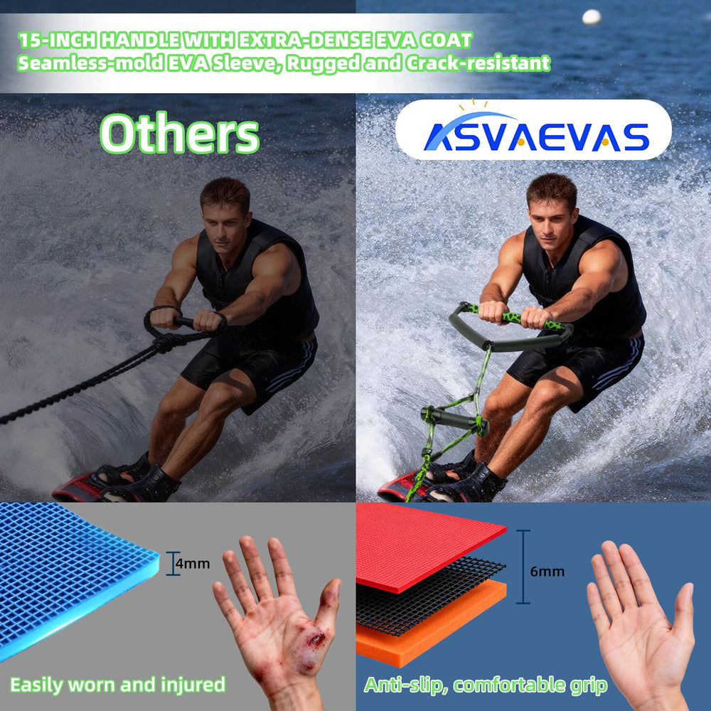 ASVAEVAS EVA foam floats on rope for high visibility and easy retrieval
