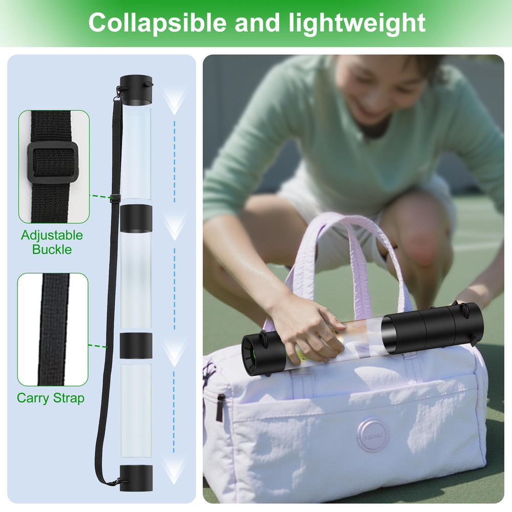 Asyxstar tube carried by strap for hands-free transport benefit