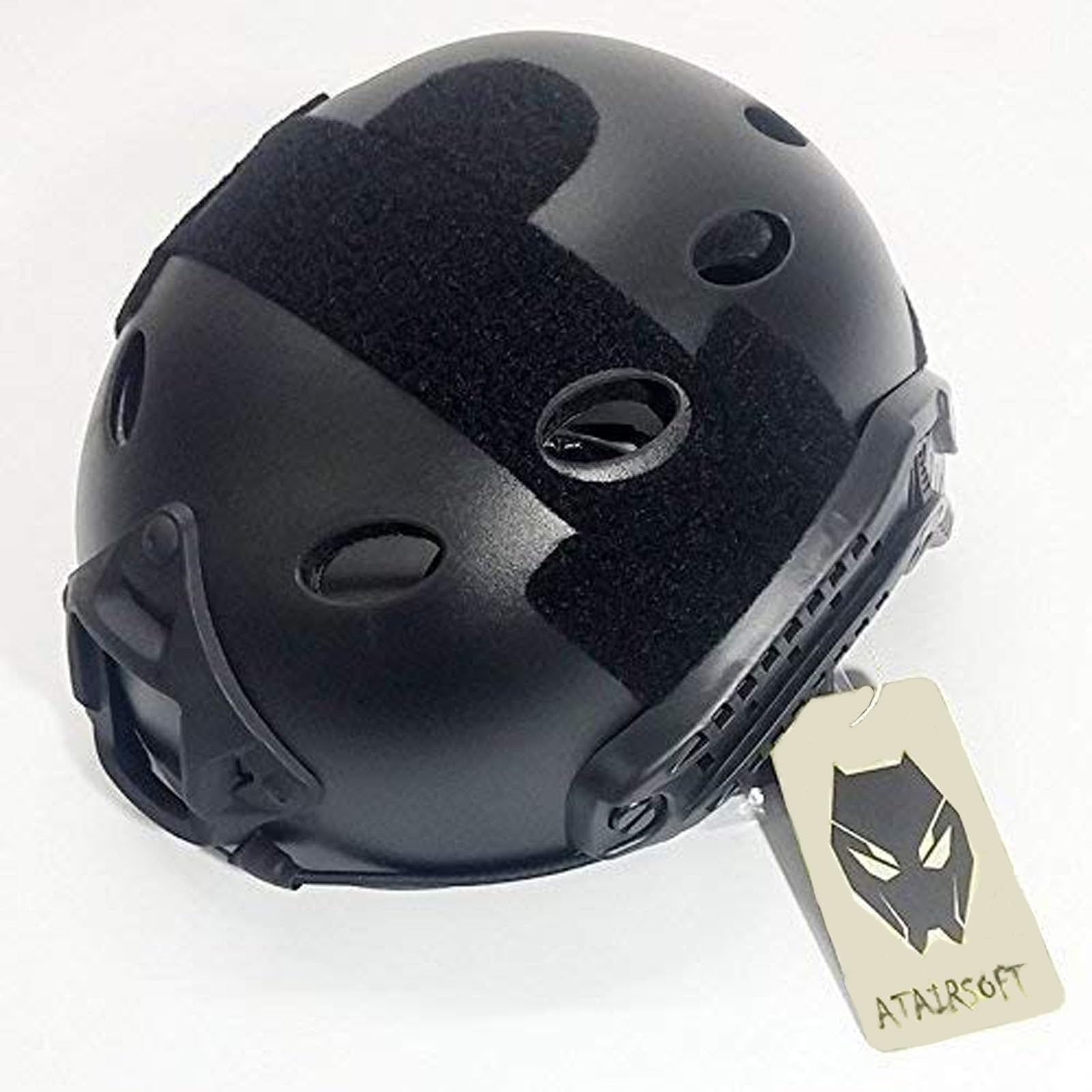 ATAIRSOFT helmet NVG mount closeup showing compatibility with night-vision style accessories benefit