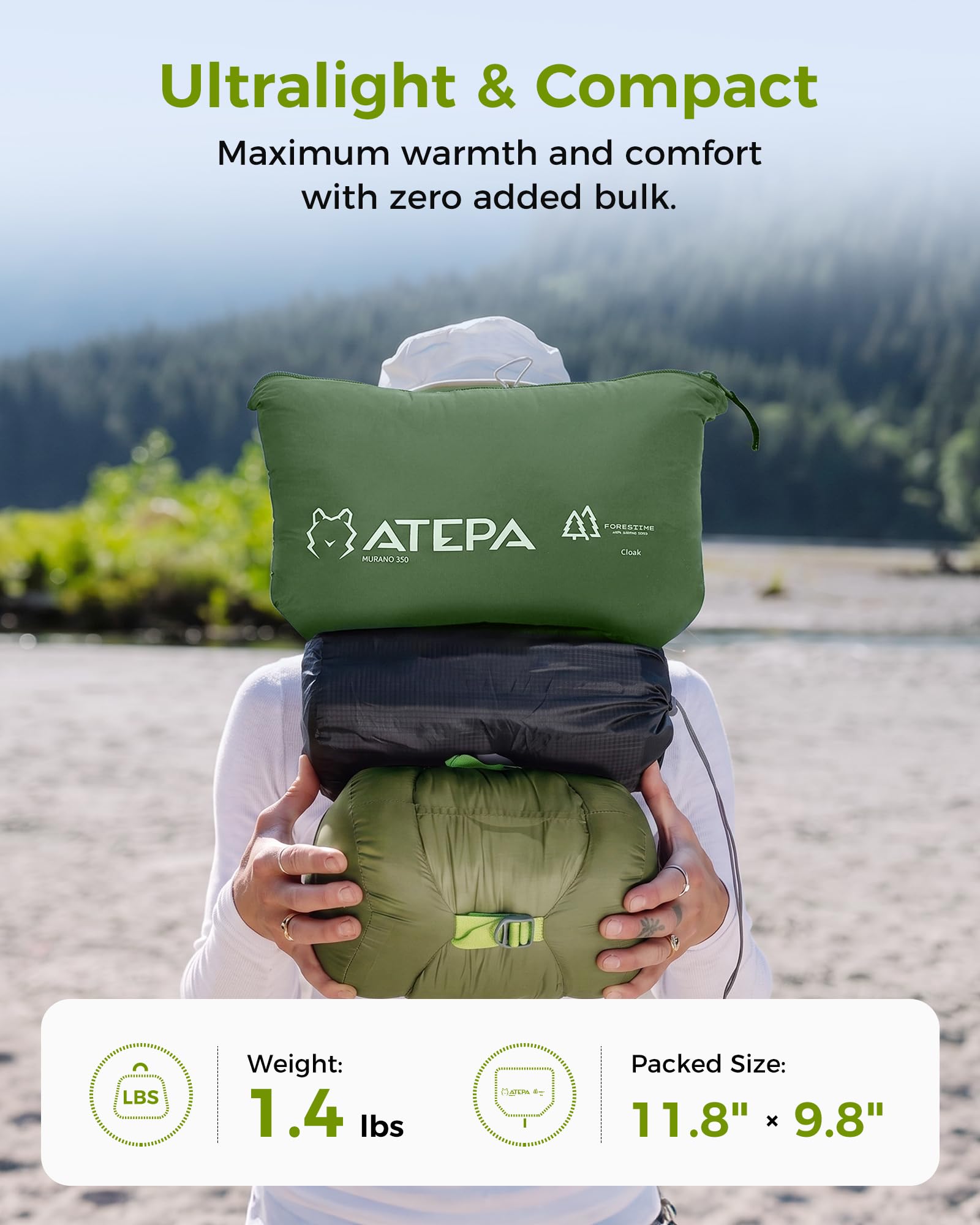 ATEPA folded blanket on stadium seat showing compact size and spectator warmth