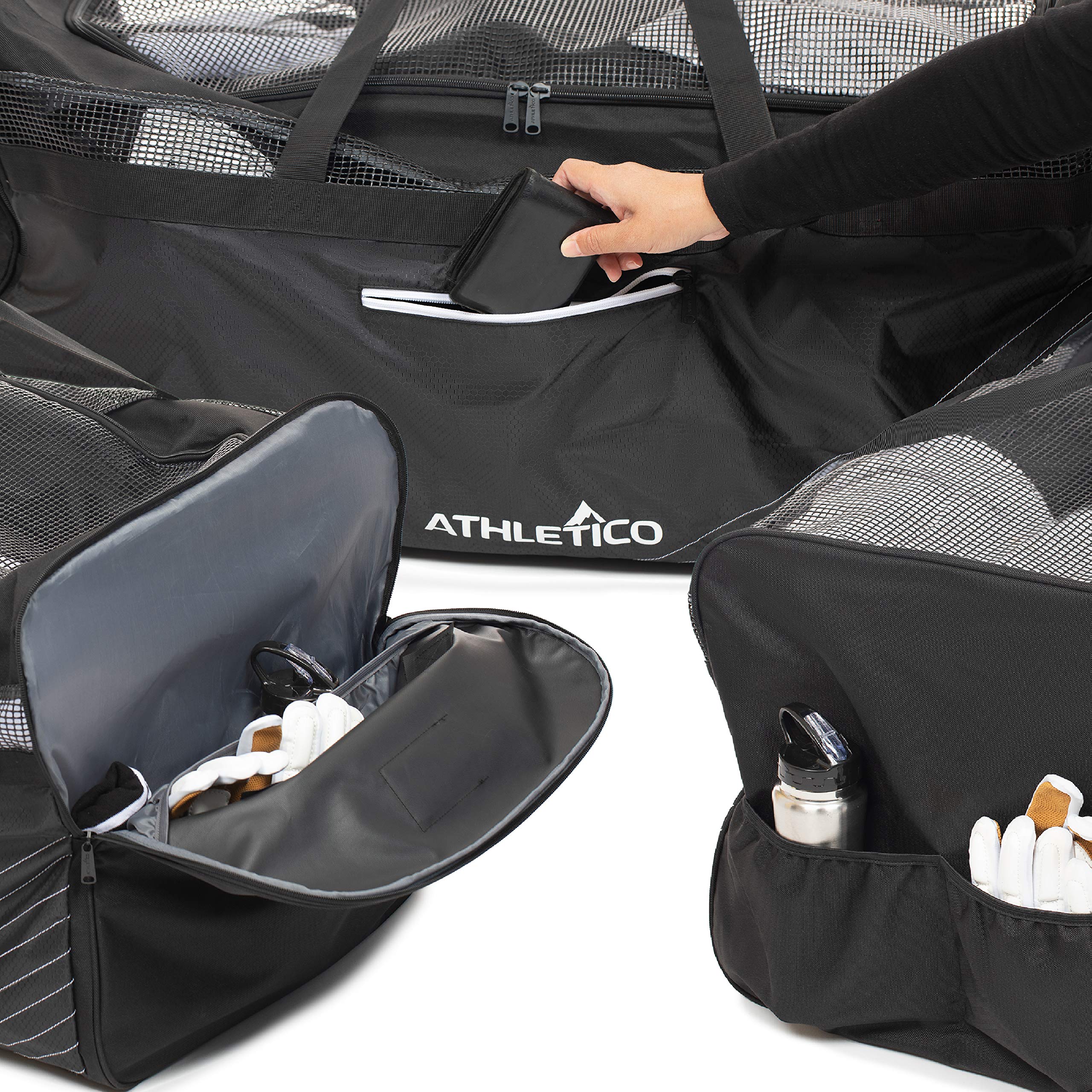 Athletico felt-lined pocket protecting phone and sunglasses