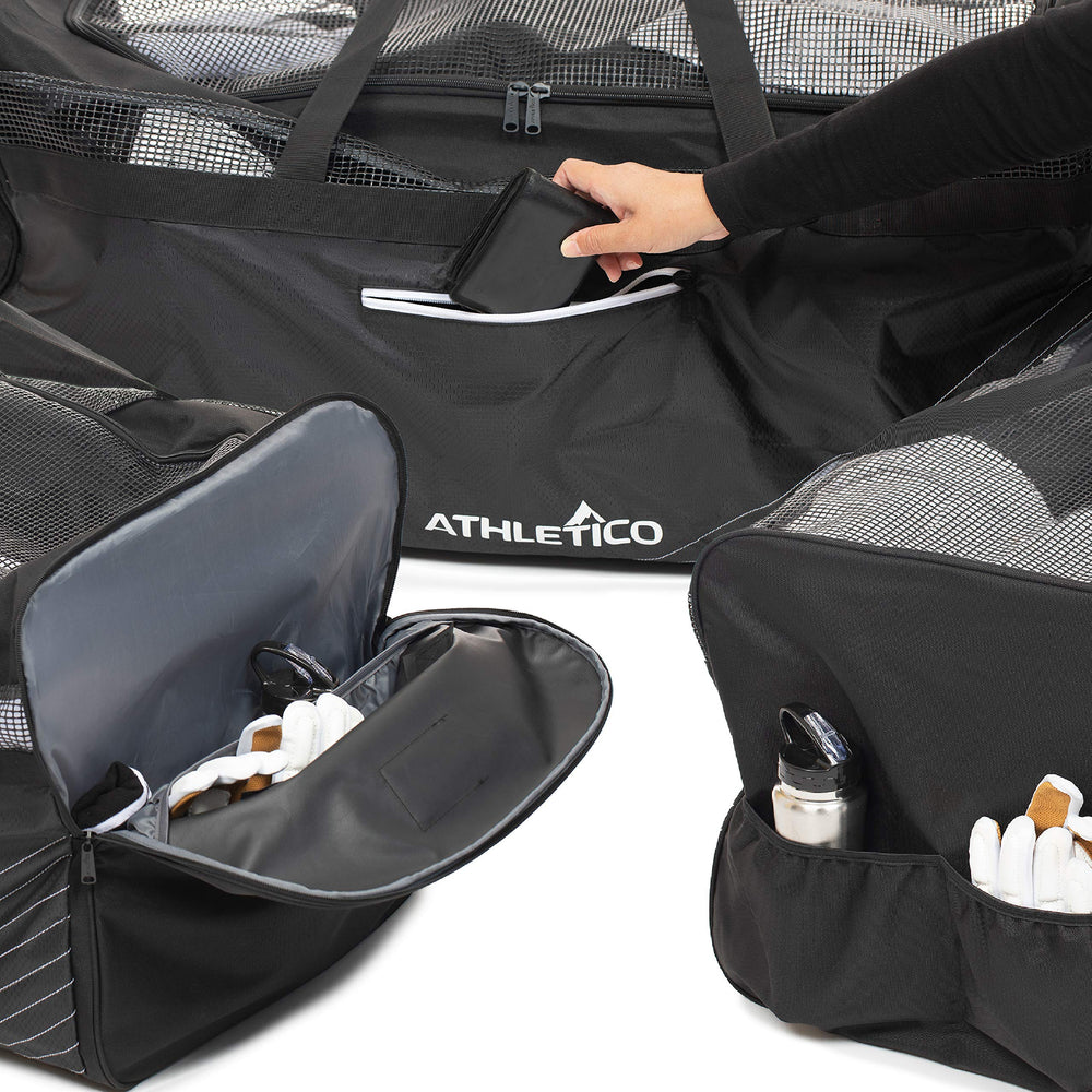 Athletico felt-lined pocket protecting phone and sunglasses