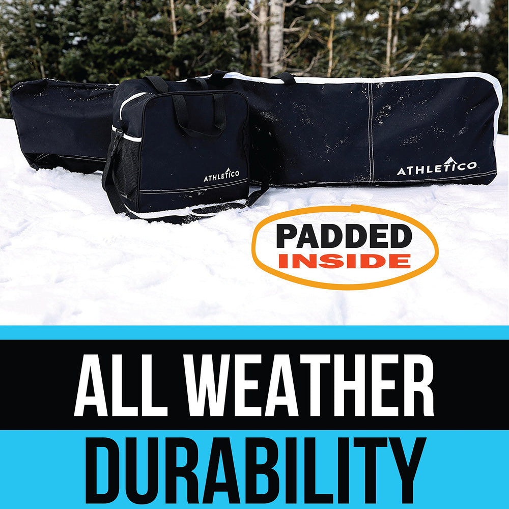 Athletico close-up of 5mm foam padding protecting snowboard equipment