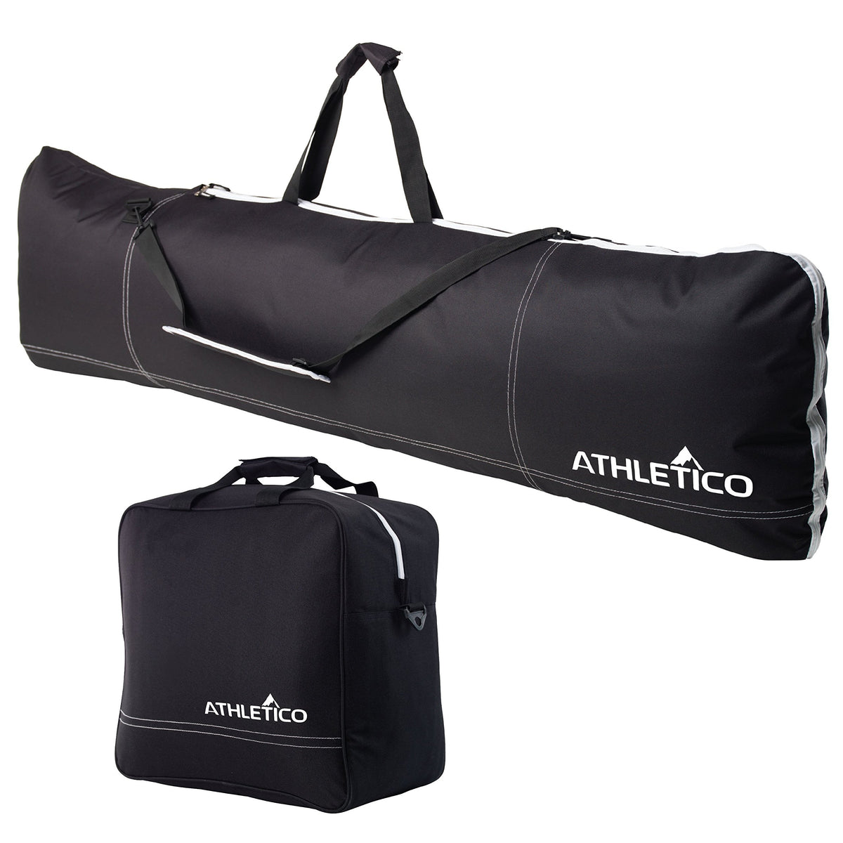 Athletico front view of padded snowboard sleeve showing protective coverage