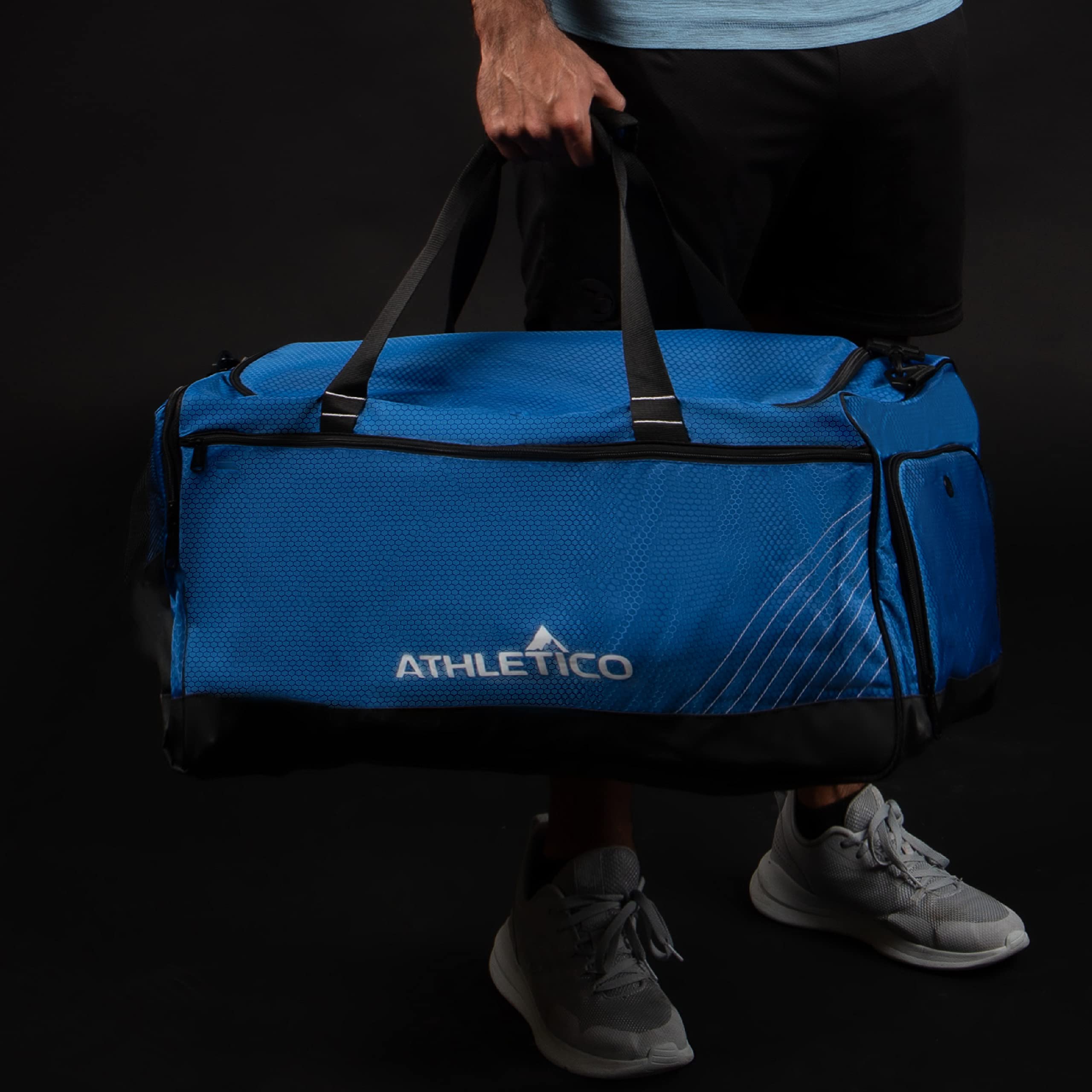 Athletico on bench during game day illustrating field-ready convenience