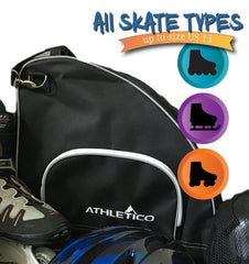 Athletico close-up of detachable strap and metal hardware benefit: sturdy comfortable carry