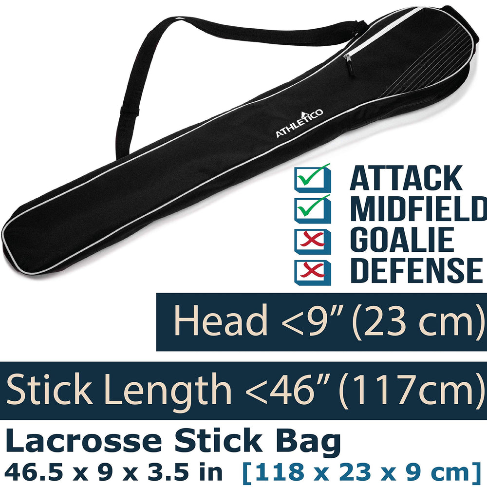 Athletico stick bag worn crossbody showing comfortable adjustable strap