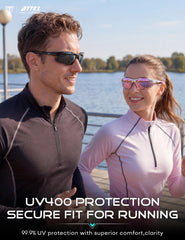 ATTCL close-up of polarized lens highlighting glare reduction benefit