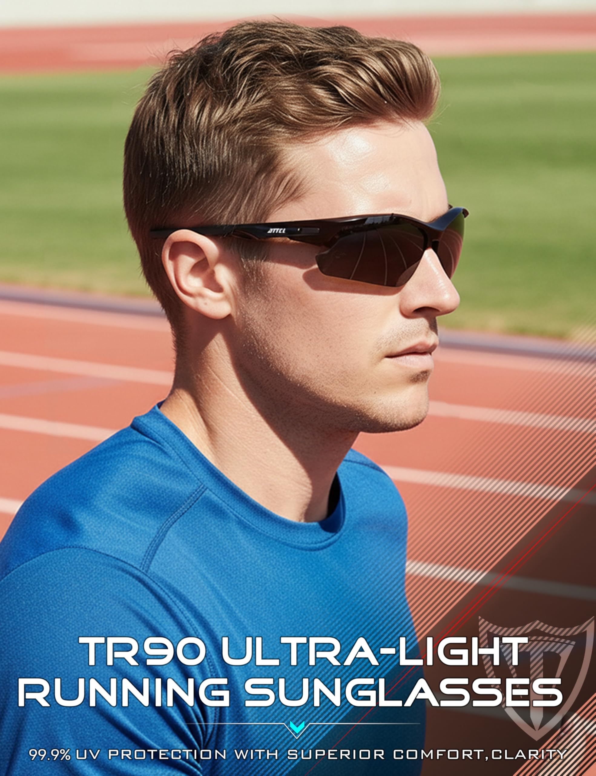 ATTCL sunglasses on golf course showing clear vision and style