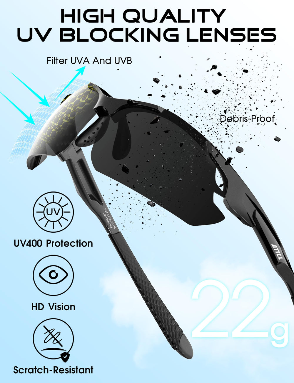 ATTCL nose pad detail illustrating ergonomic comfort and stability