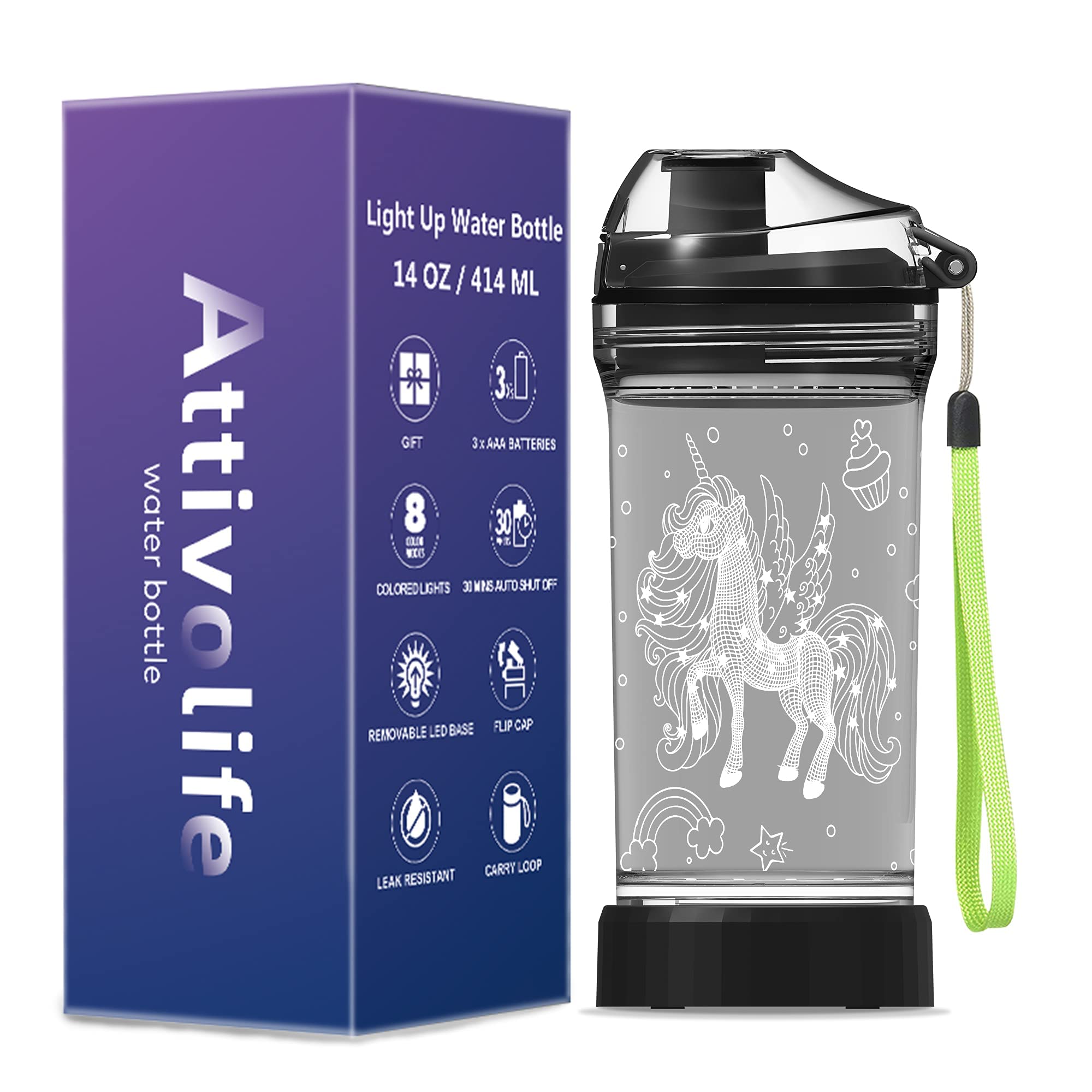 Attivolife unicorn disassembled with gasket visible for cleaning and leak-proof maintenance