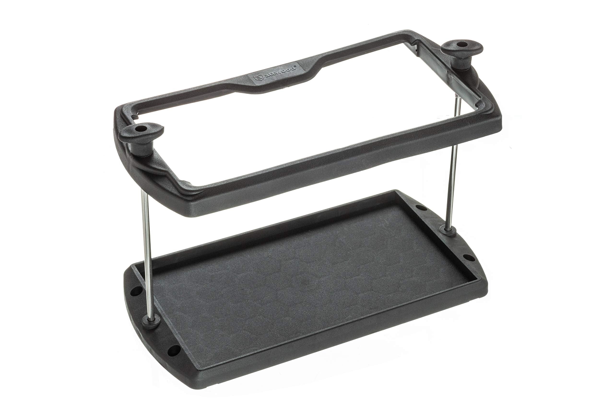 attwood 9095-5 front view showing tray and compliant design for secure mounting