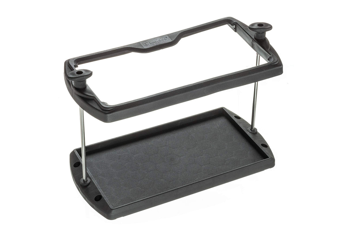 attwood 9095-5 front view showing tray and compliant design for secure mounting