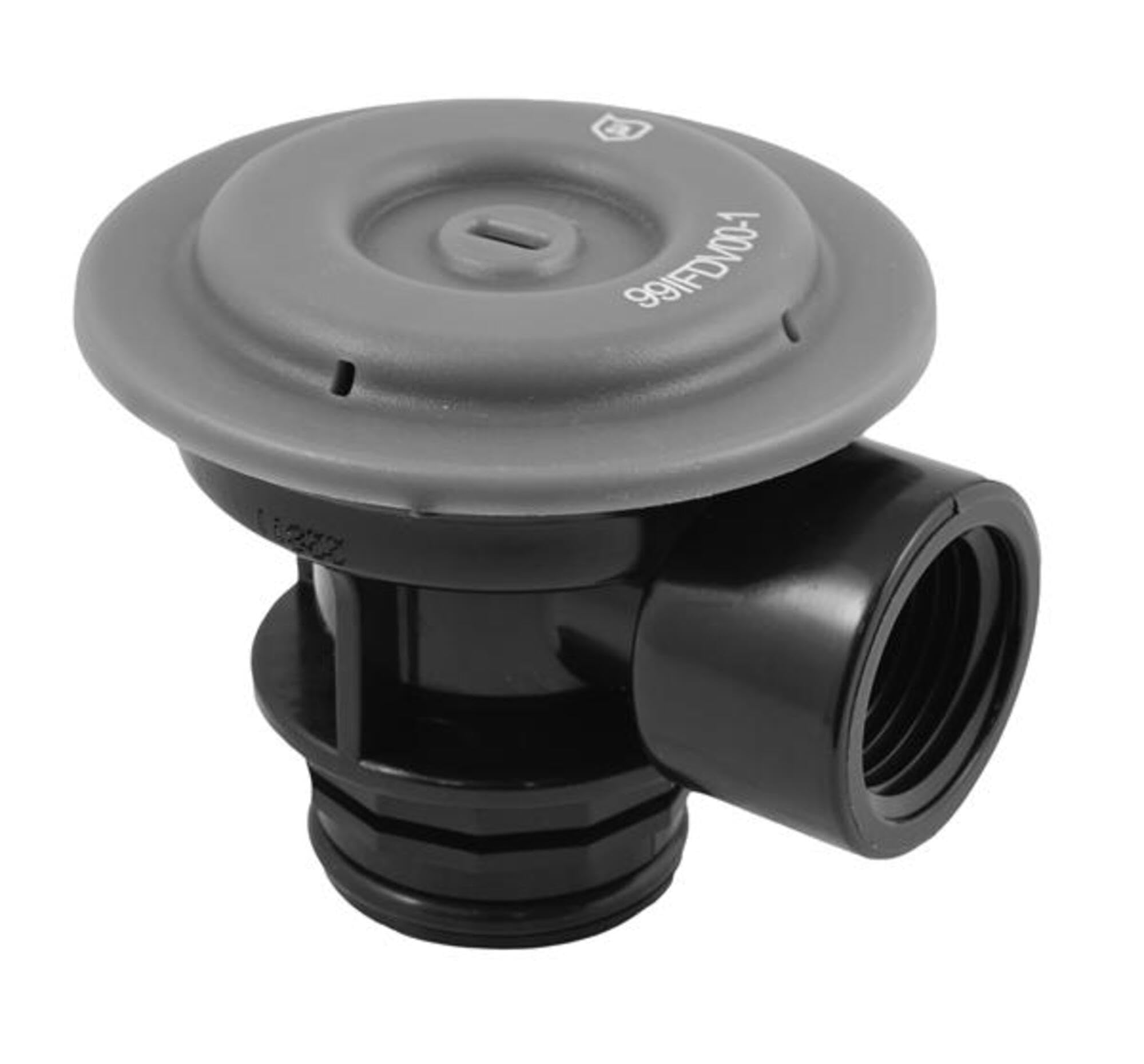 attwood ASM-Valve FDV 0 white front flush-mounted view, neat installation benefit