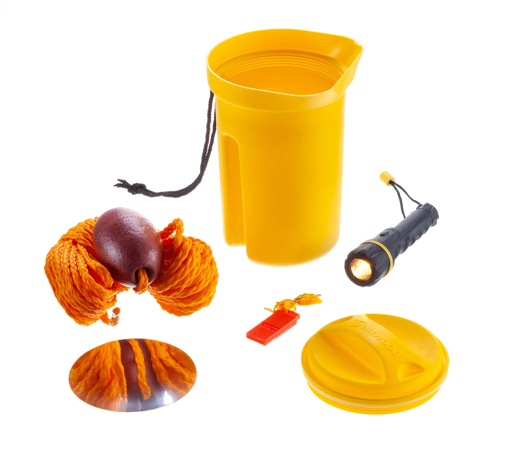 attwood bailer front view showing bright color and watertight lid for quick access