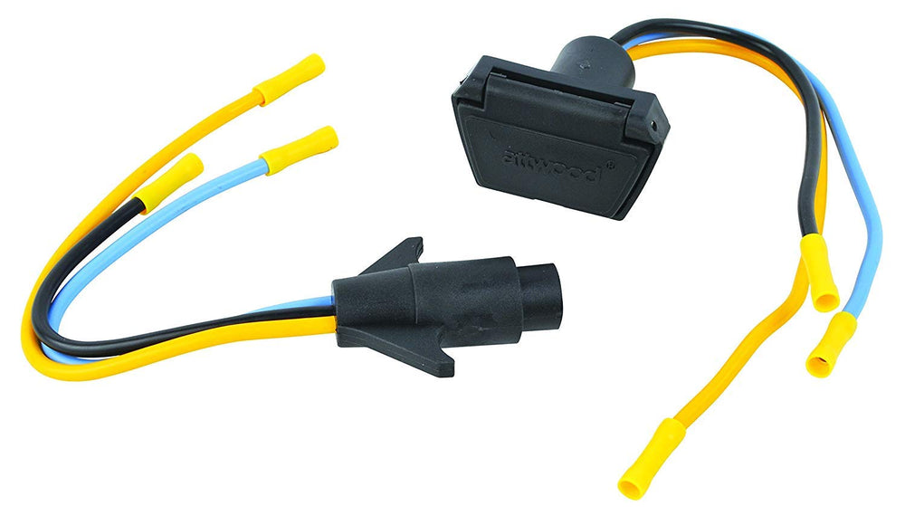 attwood front face plate receptacle visible with neat mounting and weather protection