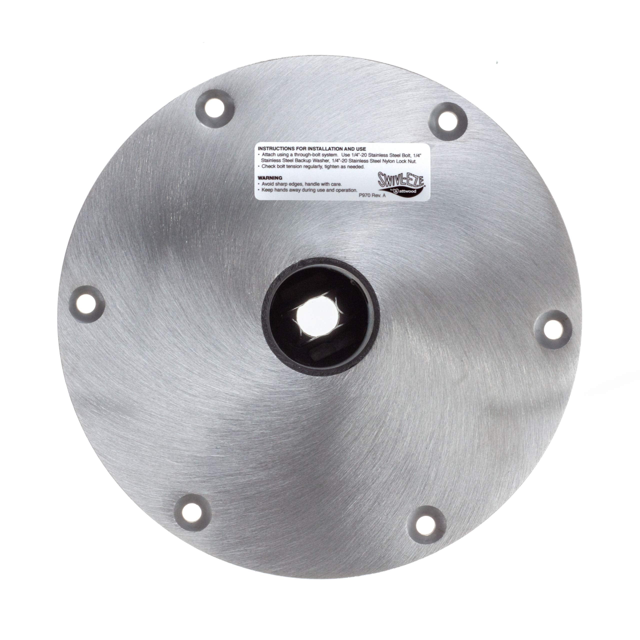attwood seat base beside measuring tape showing 9-inch size and fit guidance