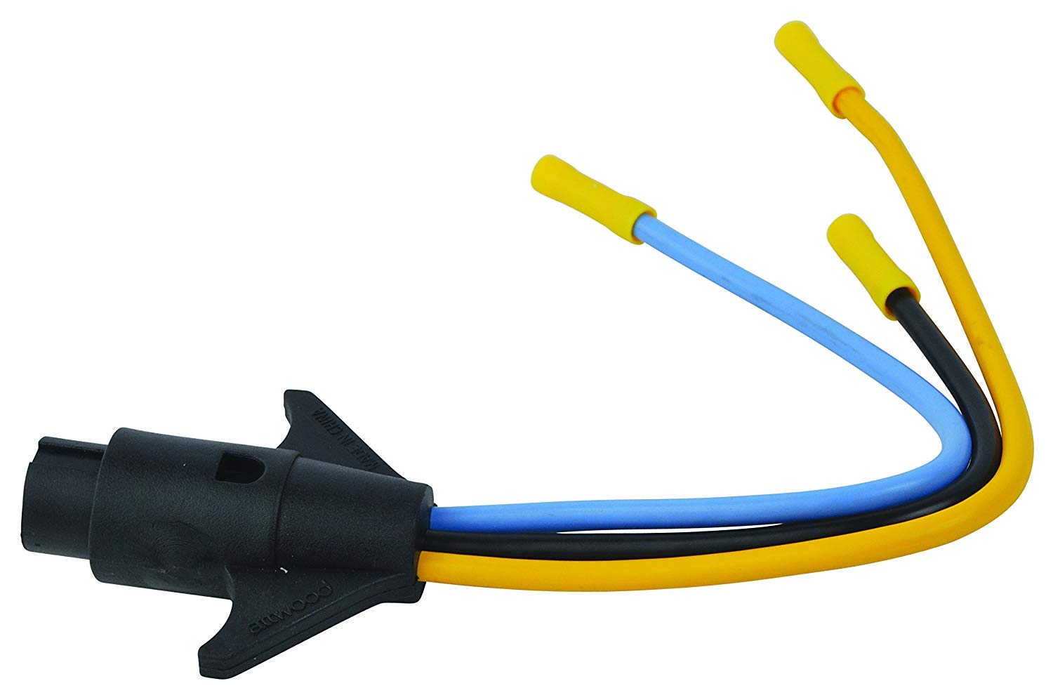 attwood connector held in a hand to show compact size and easy handling