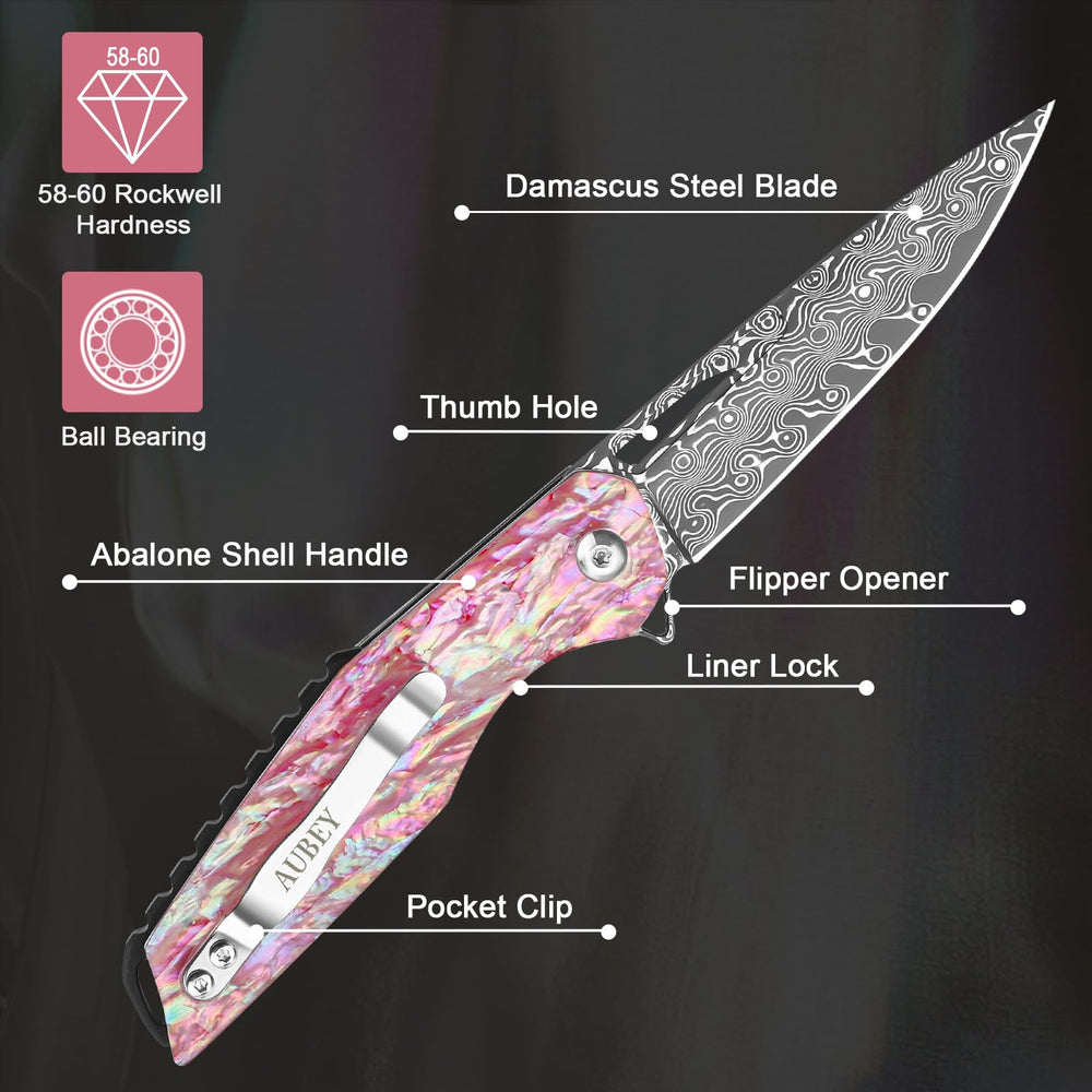 AUBEY side view highlighting pocket clip for secure everyday carry