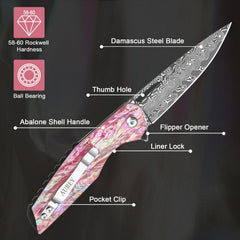 AUBEY side view highlighting pocket clip for secure everyday carry