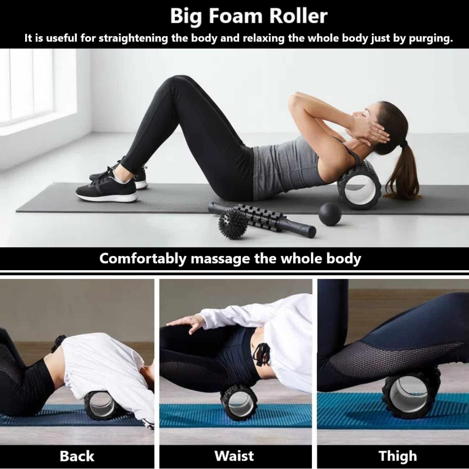 Aucuu stretching strap and towel laid out for safer stretches