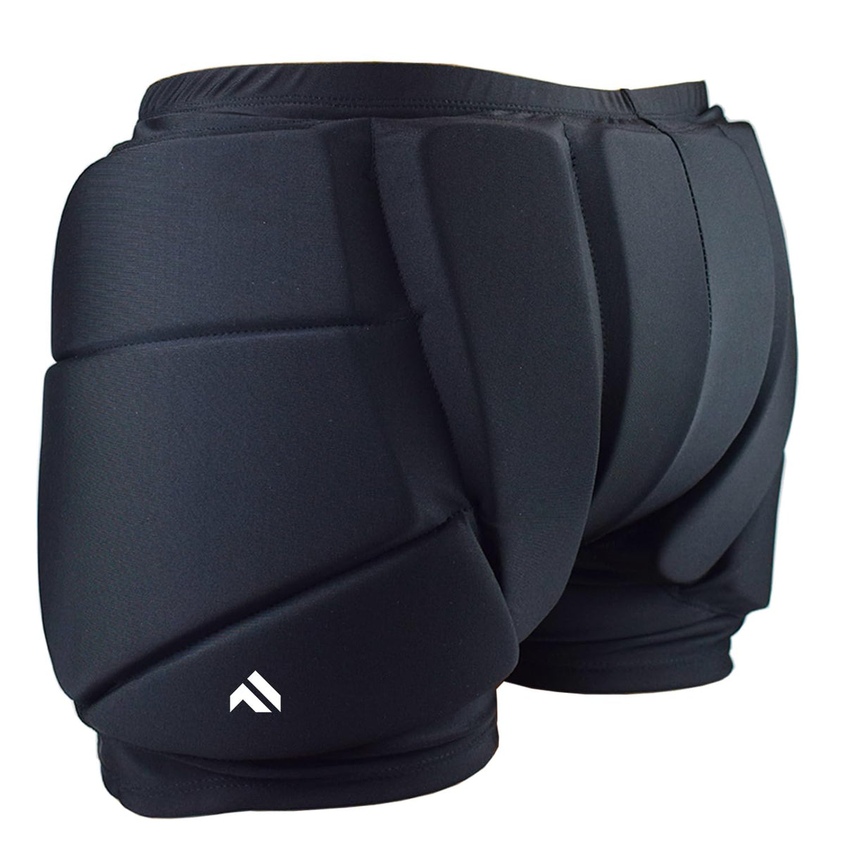 AUDIFU front view of padded shorts showing full coverage and comfort