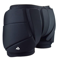 AUDIFU front view of padded shorts showing full coverage and comfort